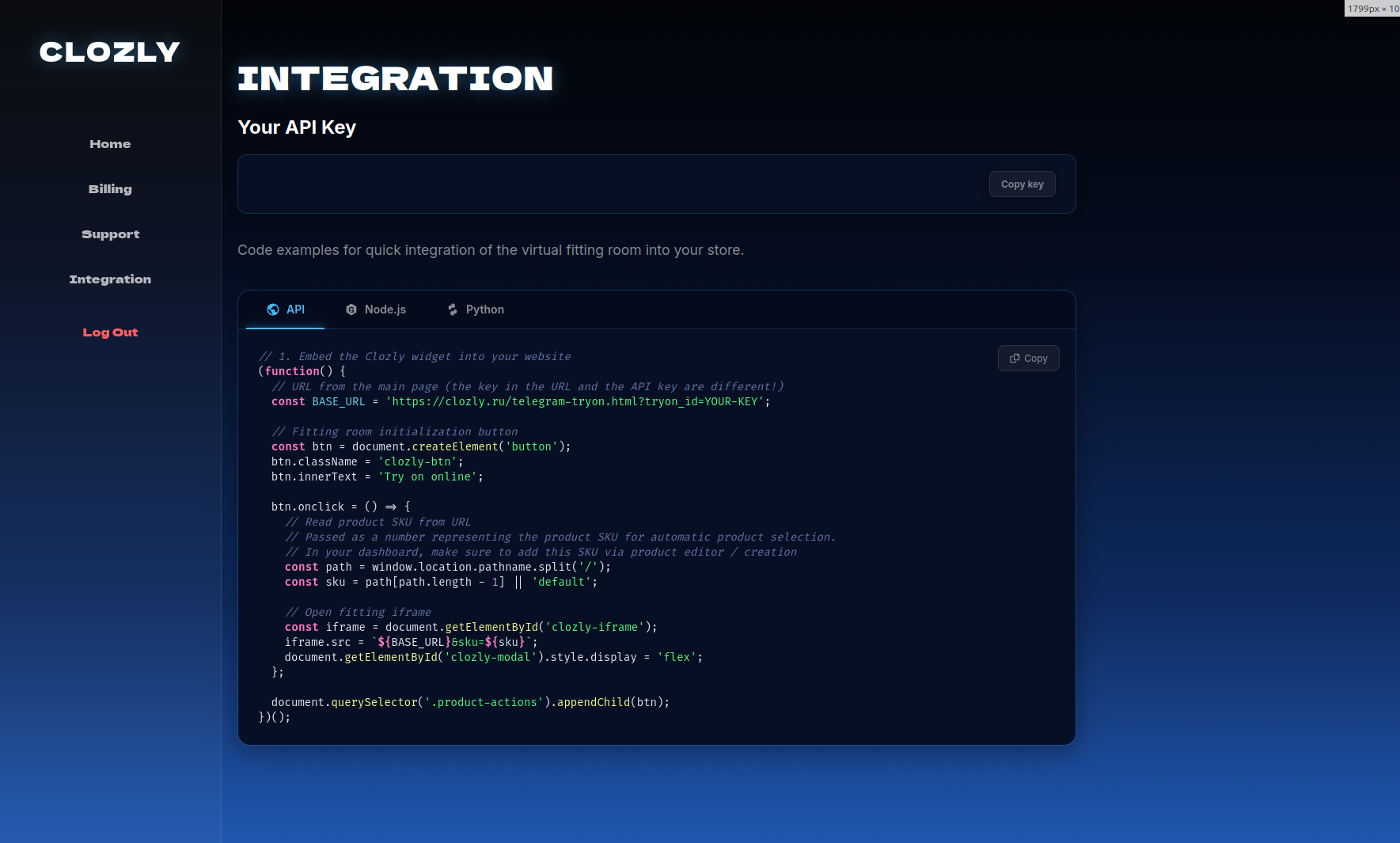 API and Documentation